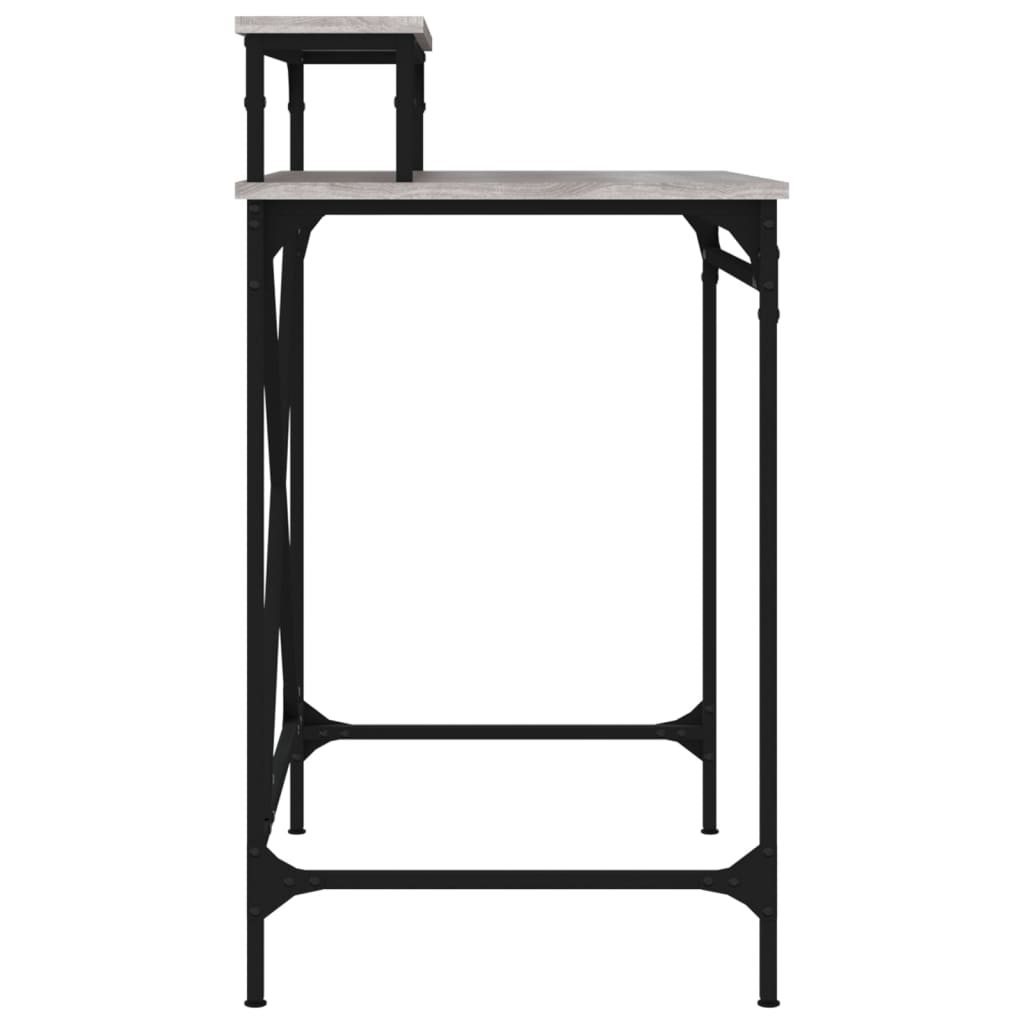 Desk Grey Sonoma 80x50x90 cm Engineered Wood and Iron